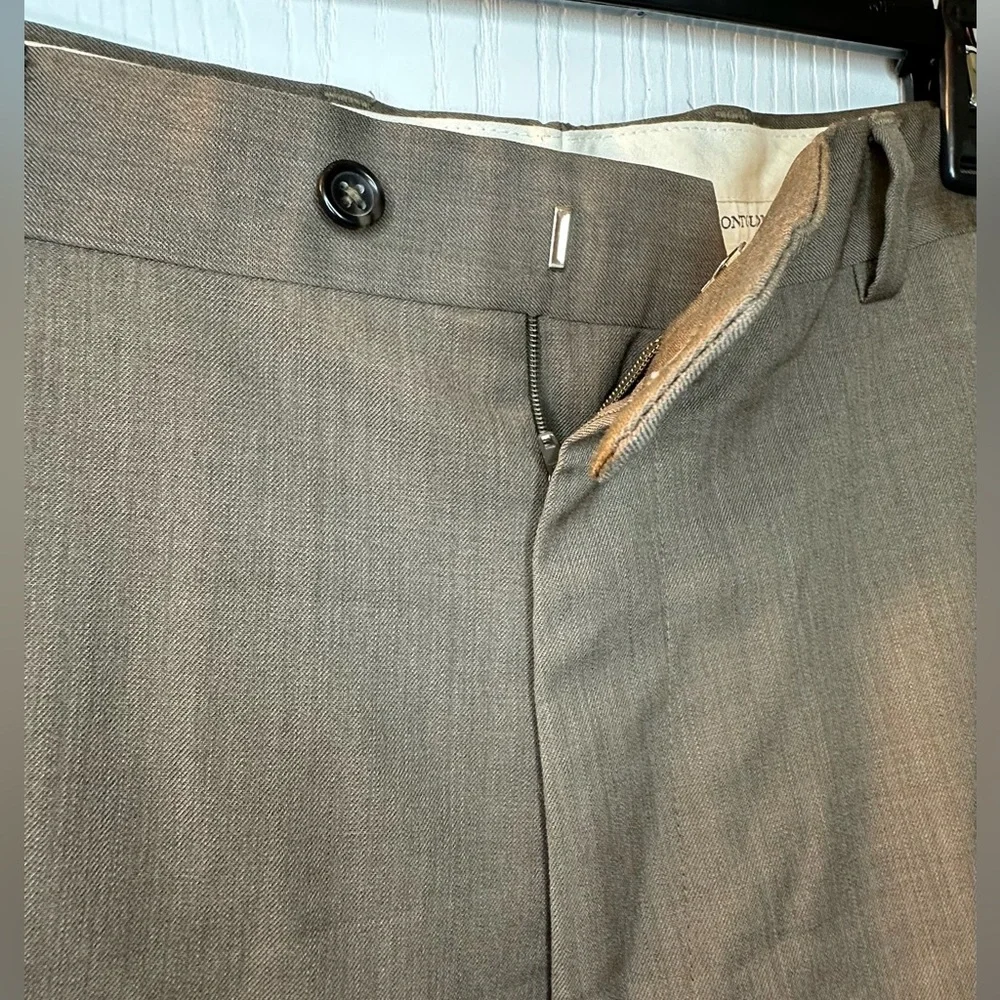 Pronto-uomo brown casual dress business pants‎ men’s 40 Inseam 30.5” 100% wool